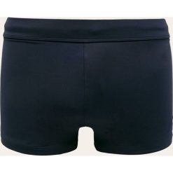 Tommy Hilfiger - Kąpielówki. Czarne kąpielówki męskie TOMMY HILFIGER, s, bez wzorów, z elastanu. W wyprzedaży za 129,90 zł.