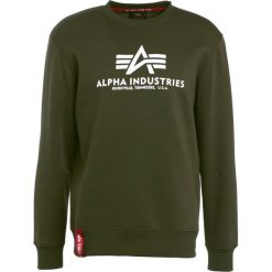 Bejsbolówki męskie: Alpha Industries BASIC SWEATER Bluza dark green