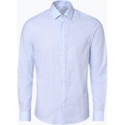 Calvin Klein - Koszula męska łatwa w prasowaniu, niebieski. Niebieskie koszule męskie Calvin Klein, m, bez wzorów, eleganckie, z klasycznym kołnierzykiem, bez rękawów. Za 299,95 zł.