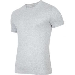 T-shirt męski TSM300 - szary melanż. Szare koszulki męskie 4f, na lato, m, bez wzorów, z bawełny, bez kołnierzyka, z krótkim rękawem, krótkie. W wyprzedaży za 19,99 zł.