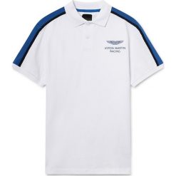 Koszulka polo w kolorze białym. Białe koszulki męskie Hackett London, m, bez wzorów, polo, bez rękawów. W wyprzedaży za 199,95 zł.