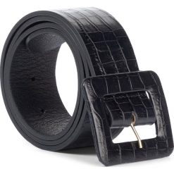 Pasek Damski WEEKEND MAXMARA - Donare 55060192600 Black 006. Czarne paski damskie Weekend Max Mara, w paski, ze skóry. W wyprzedaży za 379,00 zł.