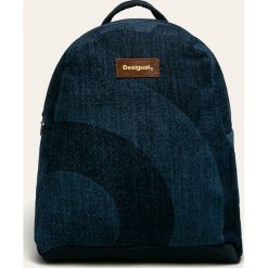 Desigual - Plecak. Niebieskie plecaki damskie Desigual, bez wzorów, z bawełny. W wyprzedaży za 219,90 zł.