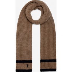 Trussardi Jeans Szalik Brązowy. Pomarańczowe szaliki męskie Trussardi Jeans, bez wzorów, z wełny. Za 309,95 zł.