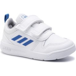 Buty adidas - Tensaurus I EF1112 Ftwwht/Blue/Ftwwht. Białe buty chłopięce sportowe Adidas, ze skóry ekologicznej, na rzepy. W wyprzedaży za 79,00 zł.