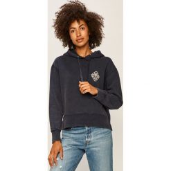 Pepe Jeans - Bluza Nadege. Niebieskie bluzy damskie Pepe Jeans, s, bez wzorów, z elastanu, bez rękawów, z kapturem. Za 299,90 zł.