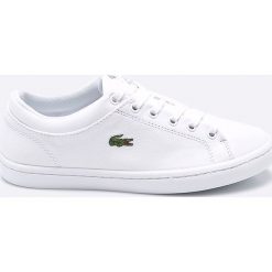 Lacoste - Tenisówki Straightset. Białe trampki i tenisówki damskie Lacoste, bez wzorów, z gumy, na sznurówki. Za 429,90 zł.