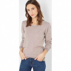 Sweter w kolorze szarobrązowym. Szare bez kategorii Assuili, z kaszmiru, z okrągłym kołnierzem. W wyprzedaży za 113,95 zł.