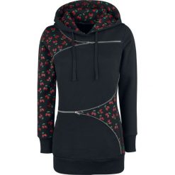 Bluzy rozpinane damskie: Rock Rebel by EMP Zip Zip Bluza z kapturem damska czarny