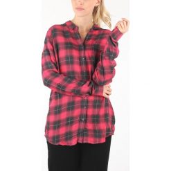SuperDry Koszula Czerwony. Czerwone bluzki damskie Superdry, s, w kratkę, z wiskozy, bez kołnierzyka, z długim rękawem. Za 352,95 zł.