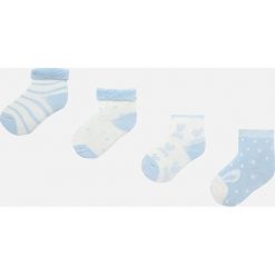Mayoral - Skarpetki dziecięce (4-pak) 62-86 cm. Różowe skarpetki dziewczęce Mayoral, bez wzorów, z elastanu. Za 46,90 zł.