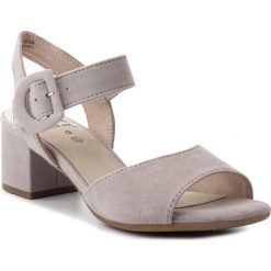 Sandały JANA - 8-28301-22 Lt. Grey 204. Szare klapki damskie Jana, bez wzorów, ze skóry, bez obcasa, na obcasie. W wyprzedaży za 179,00 zł.