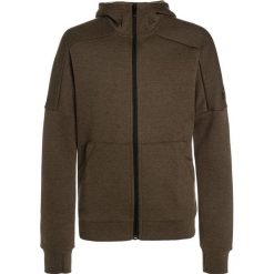 Adidas Performance ID STADIUM Bluza rozpinana trace olive/black. Brązowe bluzy męskie rozpinane adidas Performance, z bawełny. W wyprzedaży za 183,20 zł.