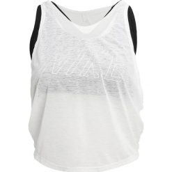 Nike Performance Koszulka sportowa white/black. Białe topy sportowe damskie marki Nike Performance, xl, z materiału. W wyprzedaży za 139,30 zł.