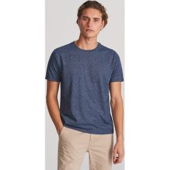 T-shirt basic - Granatowy. Niebieskie t-shirty męskie Reserved, xl, bez wzorów, bez kołnierzyka. Za 29,99 zł.