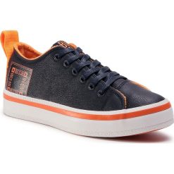 Sneakersy BIG STAR - GG274087 Navy. Niebieskie półbuty damskie BIG STAR, na co dzień, bez wzorów, ze skóry, retro, bez obcasa, bez zapięcia. Za 139,00 zł.