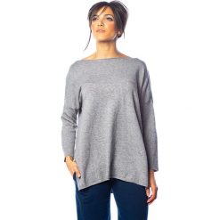 Sweter "Shelby" w kolorze szarym. Szare swetry damskie So Cachemire, s, bez wzorów, z kaszmiru, bez rękawów, bez kaptura. W wyprzedaży za 159,95 zł.