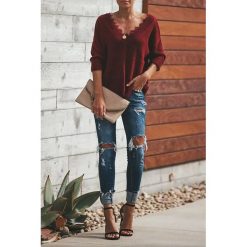 Bluzka damska ZELINDA BORDO. Czerwone bluzki damskie Bluzka damska ZELINDA BORDO, s, bez wzorów, bez kołnierzyka, bez rękawów. W wyprzedaży za 59,00 zł.
