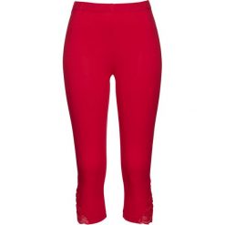 Legginsy: Legginsy rybaczki bonprix czerwony