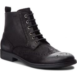 Kozaki GEOX - U Jaylon G U84Y7G 00045 C9999 Black. Czarne buty zimowe męskie Geox, z materiału. W wyprzedaży za 439,00 zł.