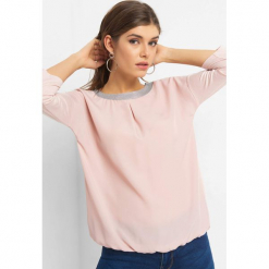 Koszulka z błyszczącą lamówką. Zielone bluzki longsleeves Orsay, xs, z poliesteru. Za 59,99 zł.