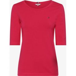 Tommy Hilfiger - T-shirt damski, różowy. Różowe t-shirty damskie TOMMY HILFIGER, l, bez wzorów, bez kołnierzyka. Za 199,95 zł.
