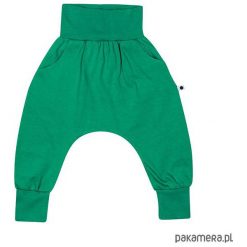 Bawełniane spodnie wiosna/lato - zielone. Zielone spodnie chłopięce marki Pakamera, na lato, z bawełny. Za 65,00 zł.
