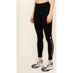 Legginsy Tommy Sport 7/8 Stretch S10S100090. Czarne spodnie damskie Tommy Sport, s, bez wzorów, z elastanu. Za 199,00 zł.