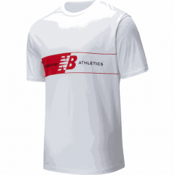 New Balance MT01510WT. Koszulki męskie New Balance, s, bez wzorów, z bawełny, klasyczne, z klasycznym kołnierzykiem, bez rękawów. W wyprzedaży za 79,99 zł.