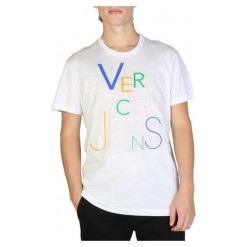 Versace Jeans Koszulka T-shirt B3GSB74A_36590. Koszulki męskie Versace Jeans, s, bez wzorów, z jeansu, bez kołnierzyka. Za 453,00 zł.