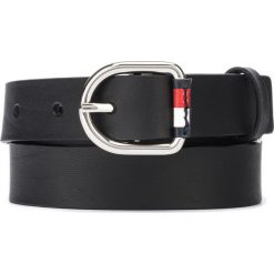 Tommy Hilfiger Signature Pasek Czarny. Czarne paski damskie TOMMY HILFIGER, w paski, ze skóry. Za 187,95 zł.