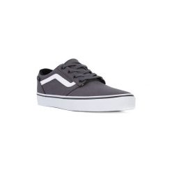 Buty Vans CHAPMAN STRIPE SUEDE. Szare trampki męskie marki Vans, bez wzorów, bez zapięcia. Za 268,95 zł.