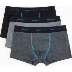 Bawełniane bokserki 3 pack - Czarny. Czarne bokserki męskie Reserved, bez wzorów, z bawełny. Za 59,99 zł.