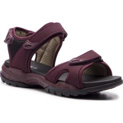 Sandały GEOX - D Borealis A D92DWA 000EK C7357 Dk Burgundy. Czerwone klapki damskie Geox, bez wzorów, ze skóry ekologicznej, bez obcasa. W wyprzedaży za 239,00 zł.