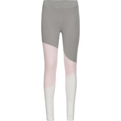 Legginsy: Legginsy ze szwami dzielącymi bonprix szaro-pastelowy jasnoróżowy