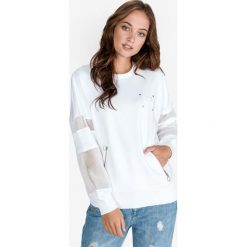 Versace Jeans Bluza Biały. Białe bluzy damskie Versace Jeans, xs, bez wzorów, z bawełny, bez rękawów, bez kaptura. Za 1467,95 zł.