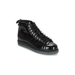 Buty adidas Superstar Boot W. Czarne trampki i tenisówki damskie marki Adidas, bez wzorów, bez zapięcia. Za 659,00 zł.