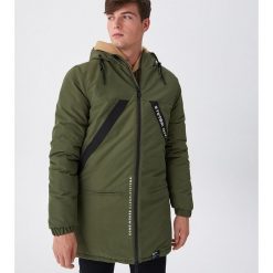 Płaszcz z futrzanym kapturem - Khaki. Brązowe płaszcze damskie House, s, bez wzorów, z futra. Za 229,99 zł.