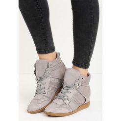 Sneakersy damskie: Szare Sneakersy Terab