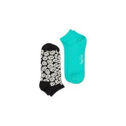 Skarpetki Happy Socks - 2-Pak Low Socks (TSM02-9000). Niebieskie skarpetki męskie Happy Socks, w kolorowe wzory, z bawełny. Za 47,90 zł.