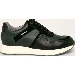 Strellson - Buty. Czarne buty sportowe męskie Strellson, ze skóry, na sznurówki. W wyprzedaży za 399,90 zł.