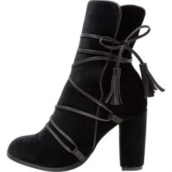 Botki damskie lity: Glamorous Botki na obcasie black