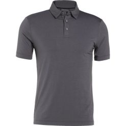 Emporio Armani Koszulka polo anthracite. Szare koszulki męskie Emporio Armani, m, bez wzorów, z elastanu, polo, bez rękawów. W wyprzedaży za 382,85 zł.