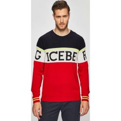 Iceberg - Sweter. Czarne swetry męskie Iceberg, s, bez wzorów, z bawełny, z okrągłym kołnierzem, bez kaptura. W wyprzedaży za 799,90 zł.