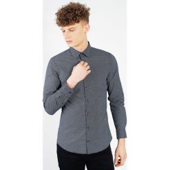 Koszula we wzory. Niebieskie koszule męskie Joop! Collection, m, bez wzorów, z bawełny, z klasycznym kołnierzykiem, bez rękawów. Za 118,00 zł.