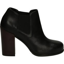 Sztyblety - T102 VIT NERO. Czarne botki damskie skórzane marki Venezia. Za 239,00 zł.