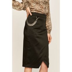 Marciano Guess - Spódnica. Zielone spódniczki damskie MARCIANO GUESS, do pracy, z aplikacjami, z elastanu, biznesowe, z podwyższonym stanem, mini, ołówkowe. W wyprzedaży za 449,90 zł.