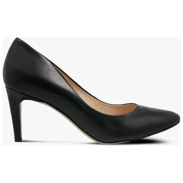 Symbiosis Charlotte Szpilki Czarne buty damskie, czarny, rozmiar 6. Czarne szpilki Symbiosis, bez wzorów, ze skóry, eleganckie, bez obcasa, na obcasie, bez zapięcia. W wyprzedaży za 127,49 zł.