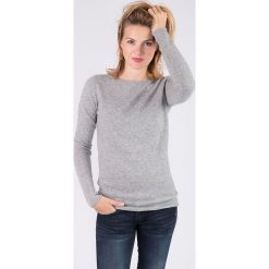Kaszmirowy sweter w kolorze szarym. Szare swetry damskie Just Cashmere, l, bez wzorów, z kaszmiru, bez rękawów, bez kaptura. W wyprzedaży za 279,95 zł.