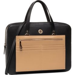 Torba na laptopa TOMMY HILFIGER - Charming Tommy Comp Bag AW0AW08161 BDS. Czarne torby męskie skórzane TOMMY HILFIGER, bez wzorów, ze skóry ekologicznej. W wyprzedaży za 559,00 zł.